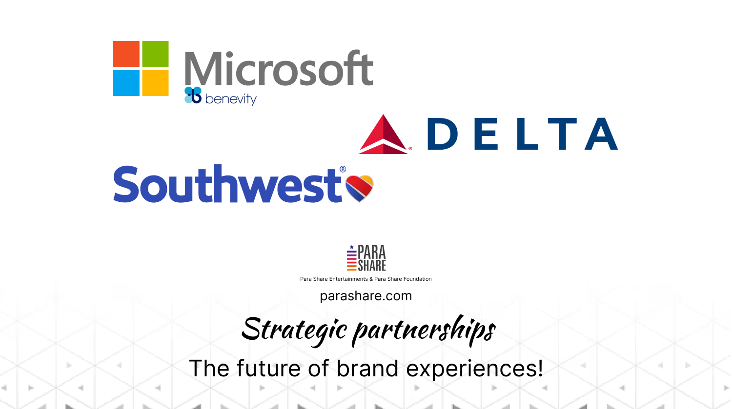 Microsoft, Delta and SouthWest Airlines partner with Para Share Entertainments